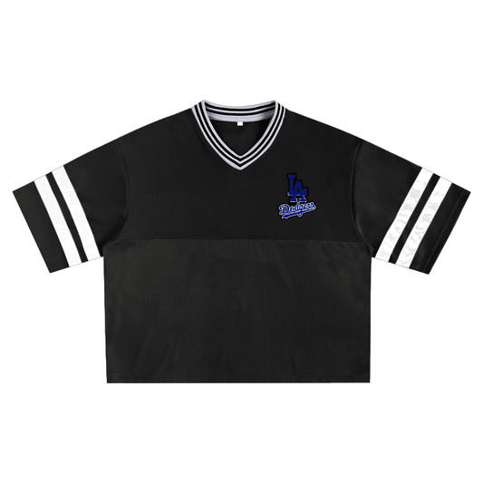 Taped Mesh Boxy T-shirt